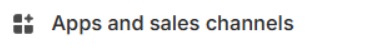 App and Sales Channels